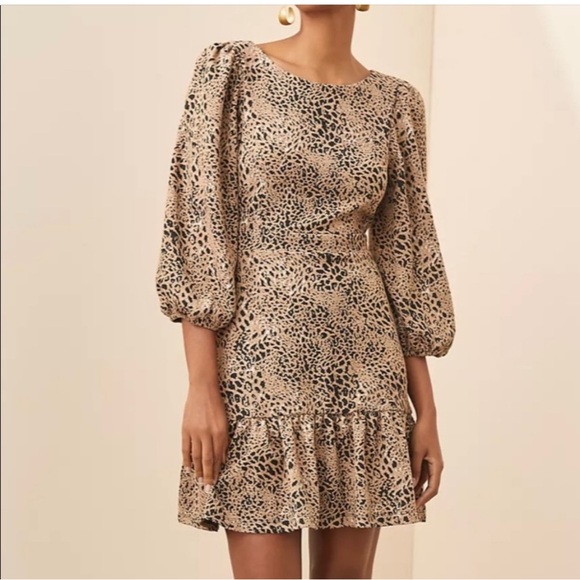 Anthropologie Maeve Knit Cut-Out Mini Dress Size 8 - Picture 2 of 16